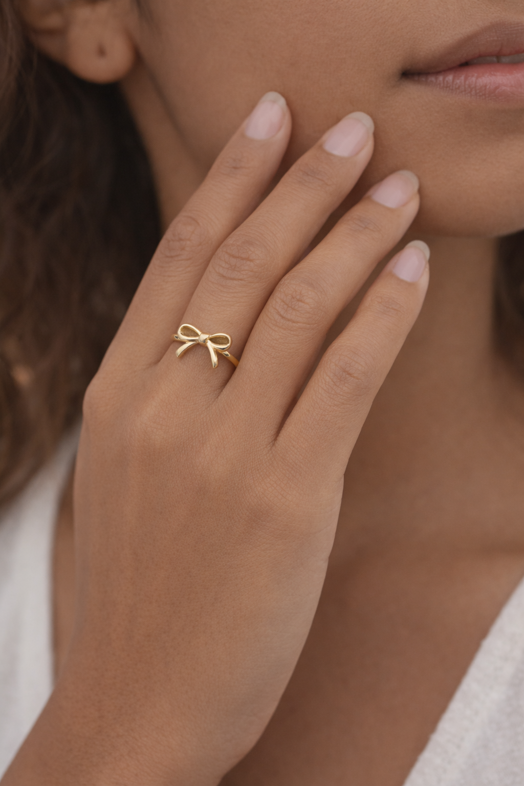 Golden Bae Bow Ring