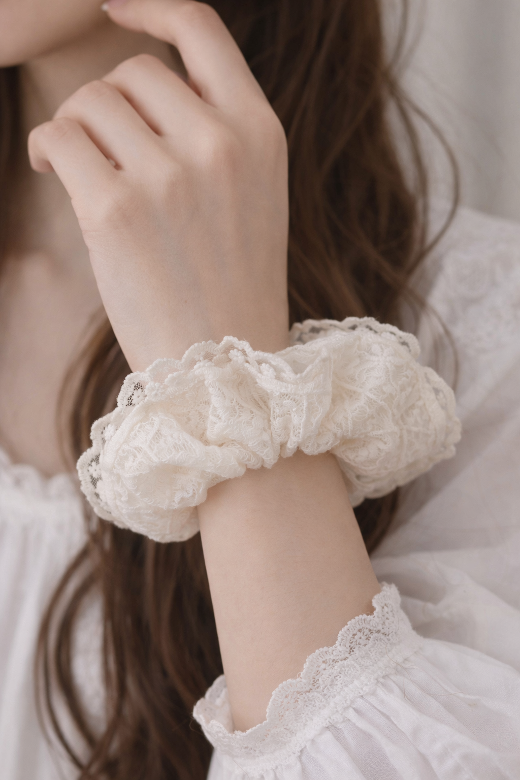 Chic Lace & Satin Bow Hair Set