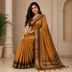 Brown Silk Saree