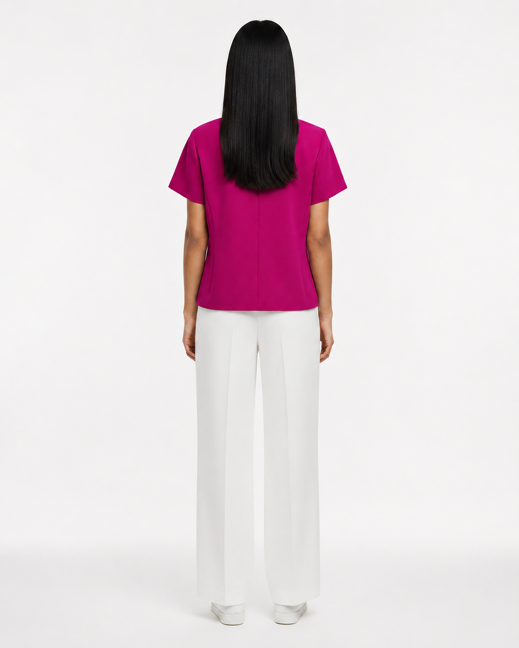 Asymmetric Pink Top