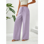 Breezy lavender wide-leg Trouser