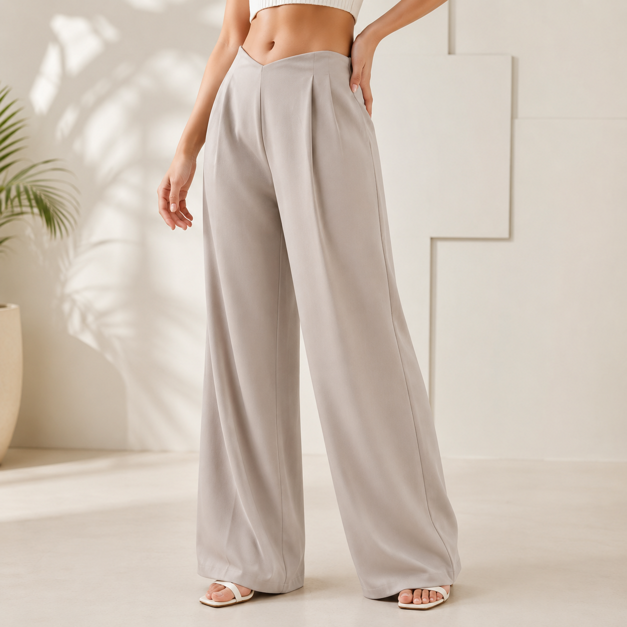 Sophisticated Taupe Trouser
