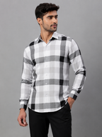 Black & White Checked Cotton Shirt
