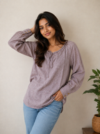 Tie-Up Tunic Top