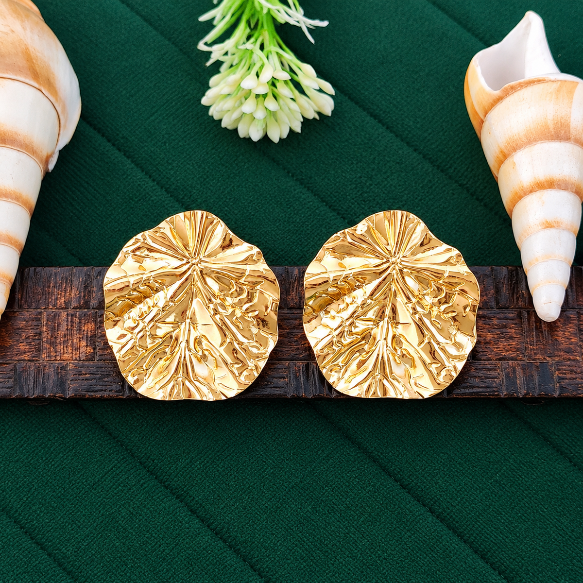 Leaf Statement Studs