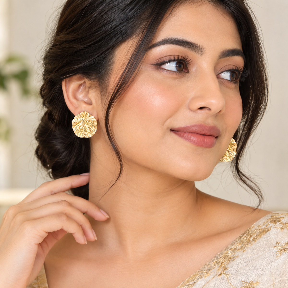 Leaf Statement Studs