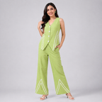 Graphic Chic Co-Ord Set(Green)
