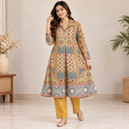 Women's Ajrakh Print Co-ord set