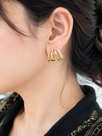 Triple Band Earrings
