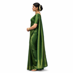 Emerald Charm Litchi Silk Saree