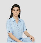 Blue Striped Co-Ords