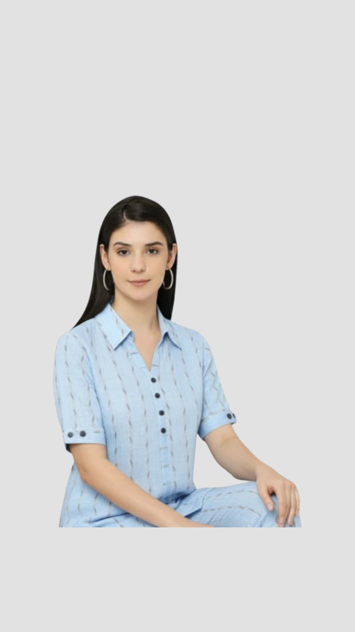 Blue Striped Co-Ords