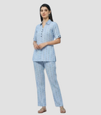 Blue Striped Co-Ords