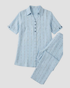 Blue Striped Co-Ords
