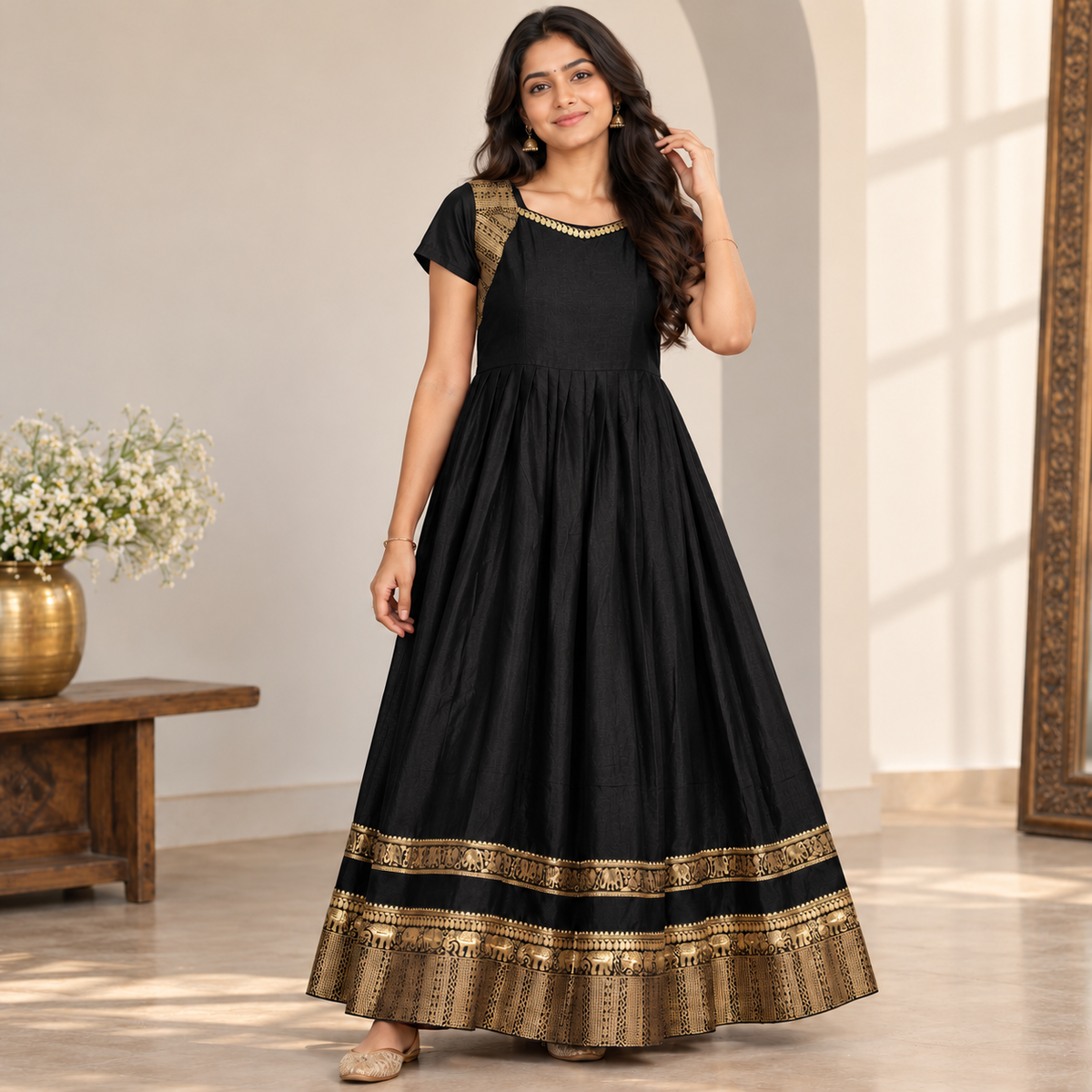 Black Traditional Ethnic Dress