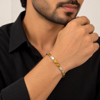 Dual-Tone Plated Bracelet