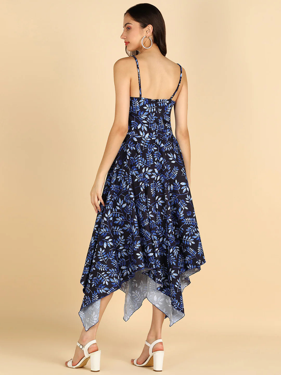 Floral blue dress