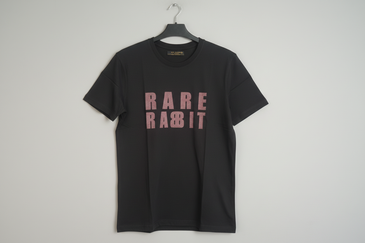 Rare rabbit black T-shirt