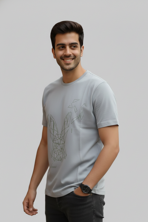 Geometric Rabbit/Bunny T-shirt