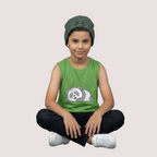 Green Panda Sleeveless Tee
