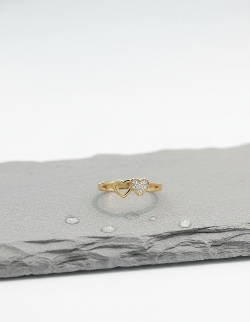 Double Heart Ring