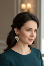 Heart Drop Earrings