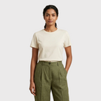 Olive green wide-leg Trousers