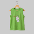 Green Elephant Sleeveless Tee