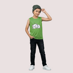 Green Panda Sleeveless Tee