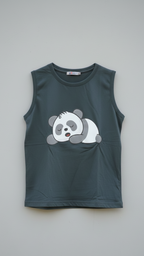 Panda Sleeveless  T-shirt