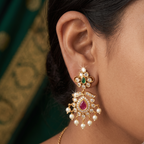 Gold-Plated Drop Earrings