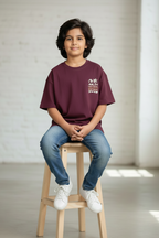 Oversize Fit Maroon T-Shirt