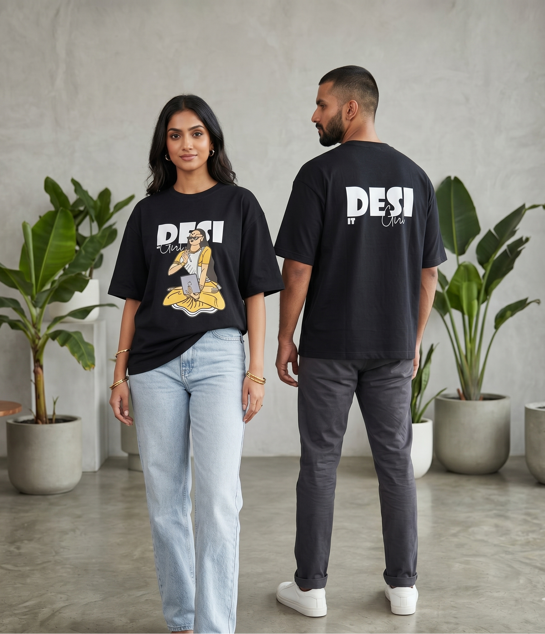 Desi It Girl Black T-Shirt