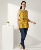 Strap Peplum Top
