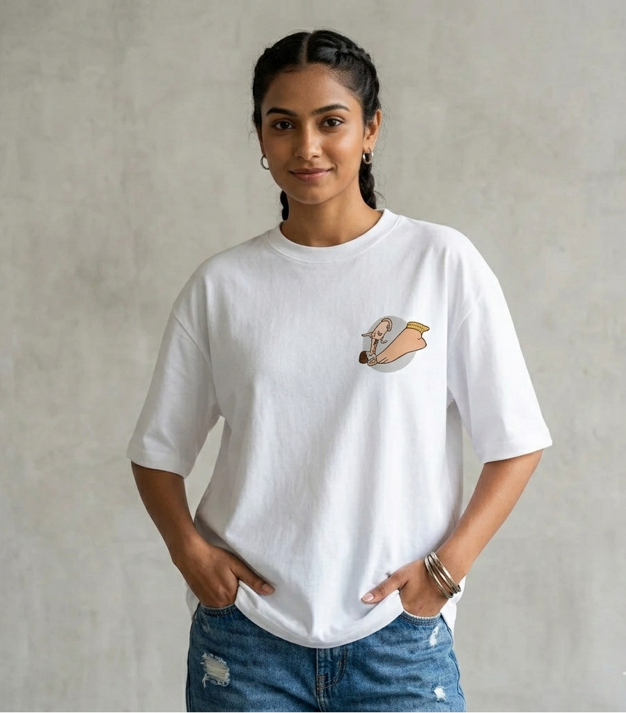 Sassy Savitri White T-Shirt