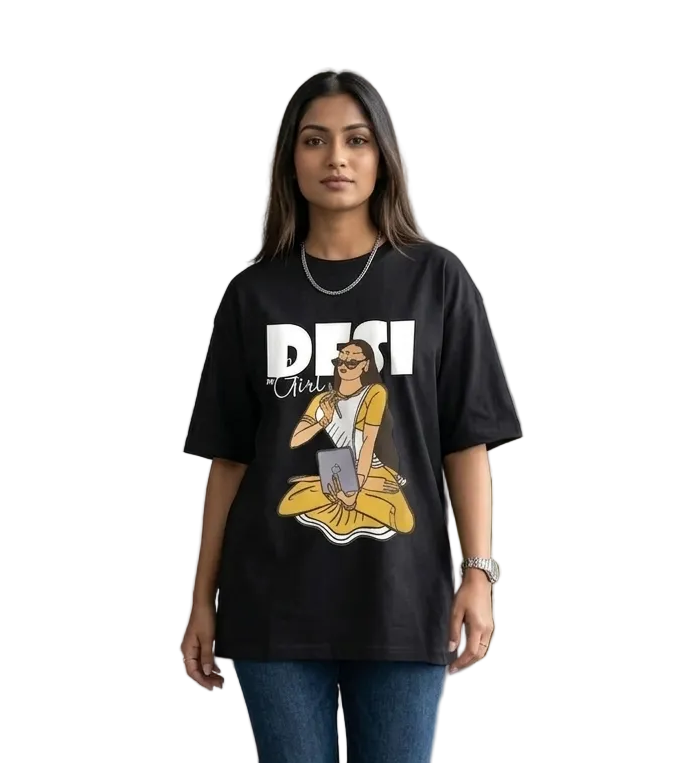 Desi It Girl Black T-Shirt