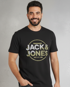 Black Crew Neck Graphic Tee