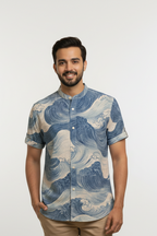 Gradient Vintage Casual Shirt
