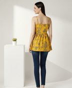 Strap Peplum Top