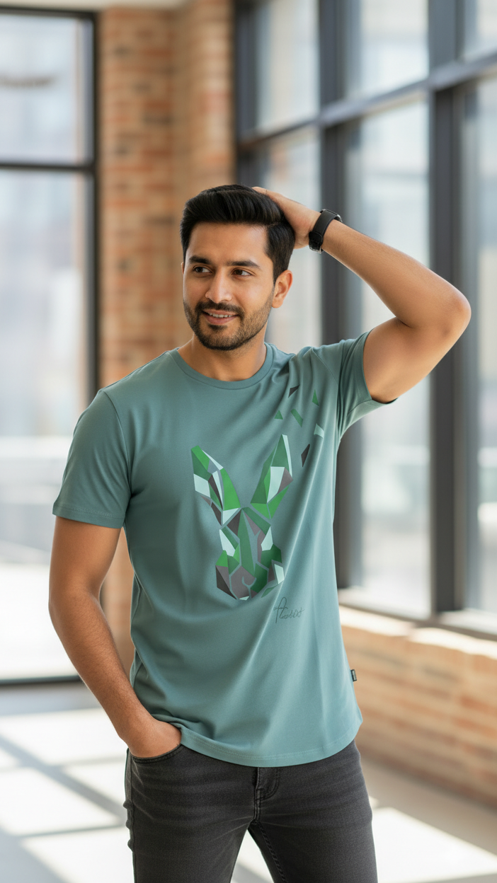 Modern Low-Poly Graphic Shirt