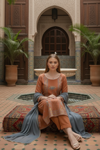 Elegant Peach Kurta Set