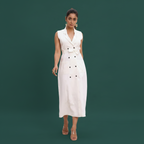 Sleeveless Trench Dress
