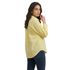 Yellow Striped Button-Down Shirt