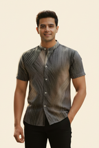 Geometric Short-Sleeve Shirt