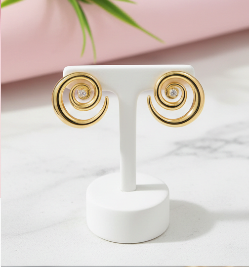 Korean Gold Earrings