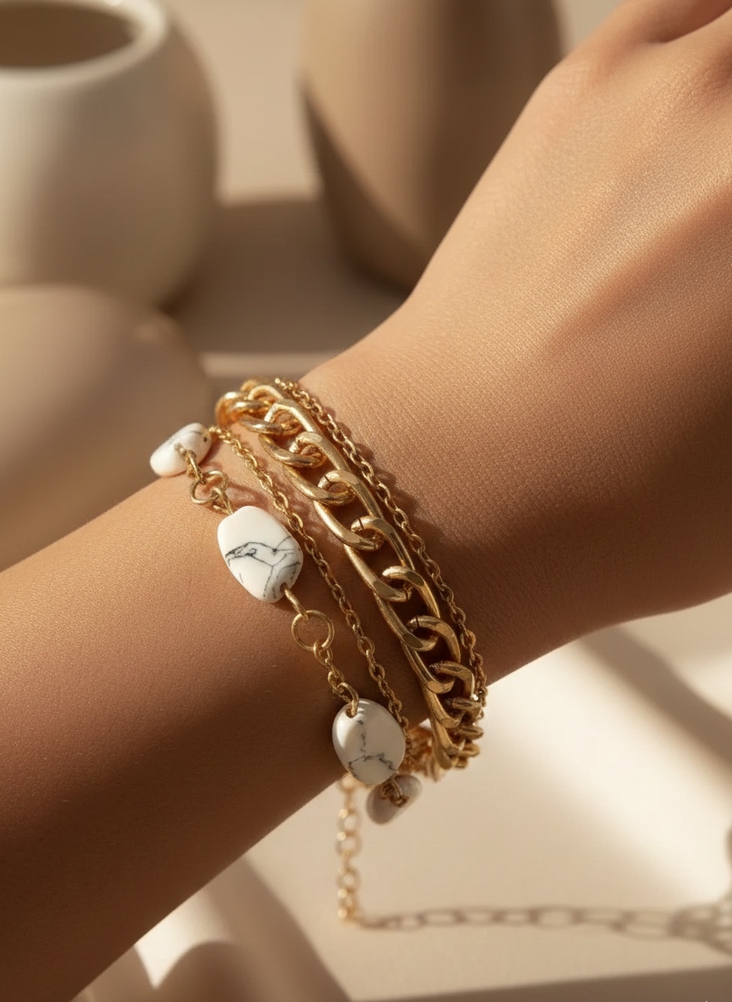Golden Stone Bracelet