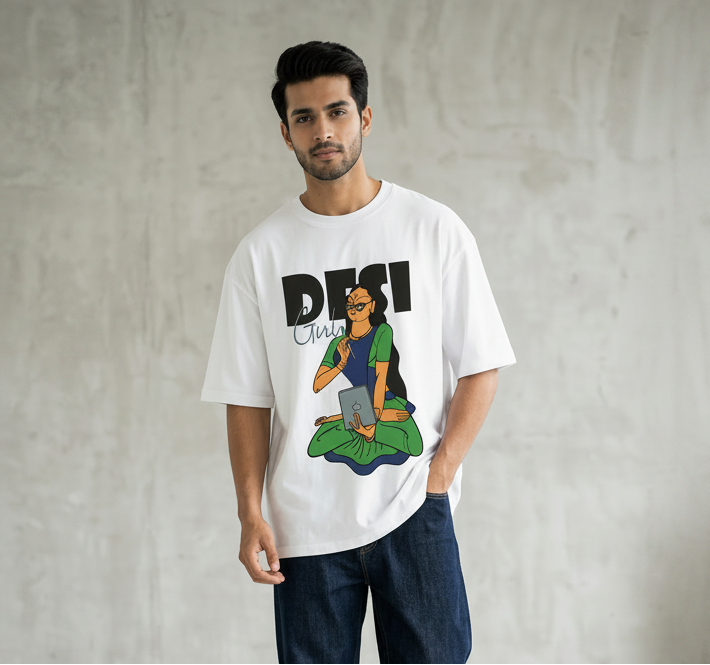 Desi It Girl White T-Shirt