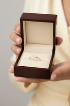 Heart & Arrow Gold Open Ring