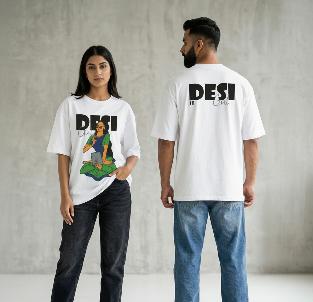 Desi It Girl White T-Shirt