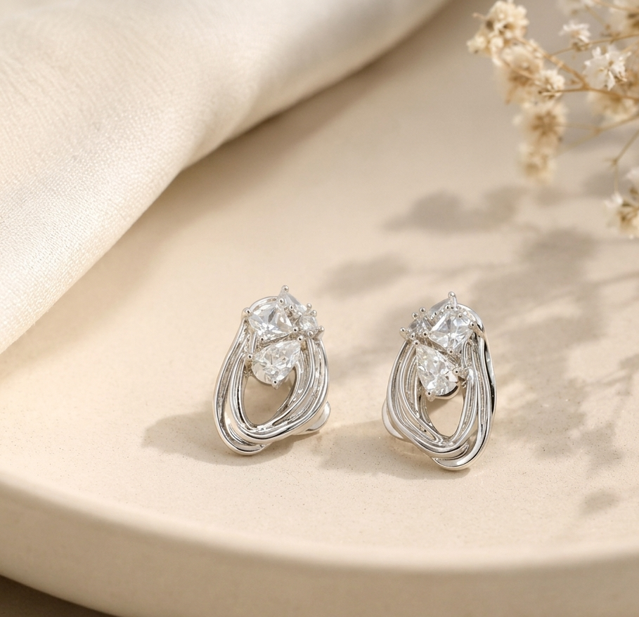 Pear Cut Stud Earrings